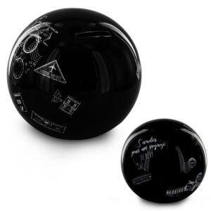 Tirelire Globe Abelinda – Noir