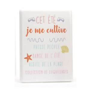 Plaque Métal « Cet été je me cultive »