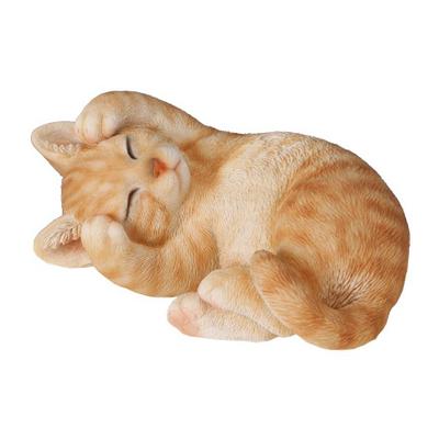 Figurine - statuette Chat roux endormi pour rebord - 10 cm - Cdiscount  Maison