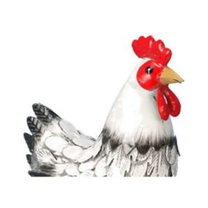 Statue métal Jeanne – Poule PM 27cm – Riviera
