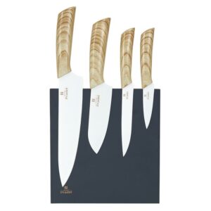 Ensemble de couteaux x4 sur support aimanté