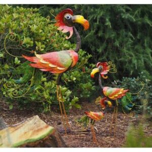 Statue Oiseau Rigolo en métal – Oiseau Simone