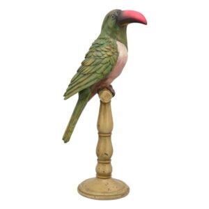 Statue Perroquet Résine Lionel H42