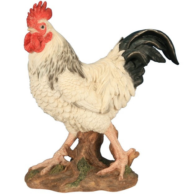 GAOYH Statue de poule de jardin, coq en résine - Décoration de jardin -  Statue de poule - Sculpture
