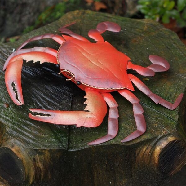 Statue métal Crabe Sebastien