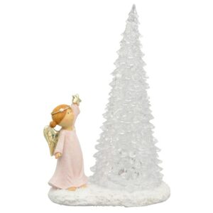 Figurine Fée et Sapin LED Diana Rose