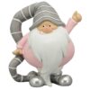 Statuette Santa Gris et Rose Lopik