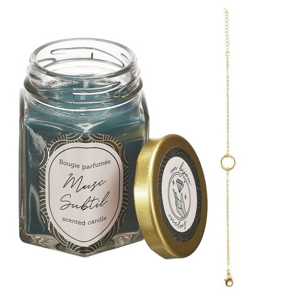Bougie Parfumée et Bijou - Senteur Musc