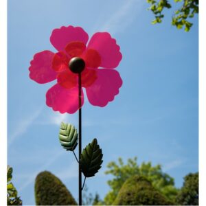 Décoration Jardin à planter Léa – Moulin à vent Fleur Rose
