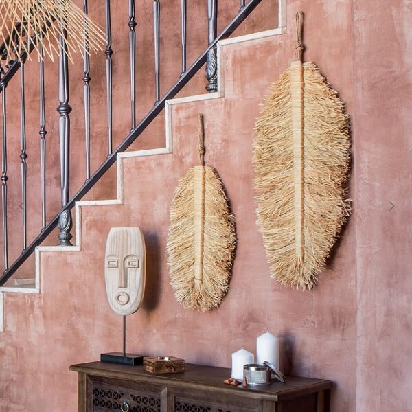 Décoration Murale Plume Raphia Vinales
