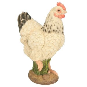 Statue en résine Joséphine – Poule Blanche 23cm Riviera