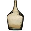 Vase Dame Jeanne en verre recyclé Bendi Marron H26cm