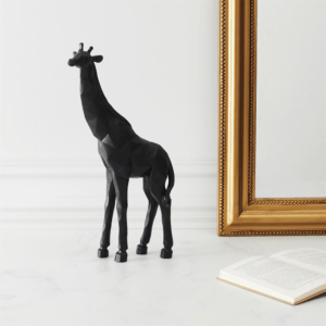 Statue Origami Bangar Girafe Noir H40