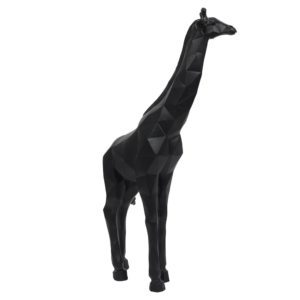 Statue Origami Bangar Girafe Noir H40