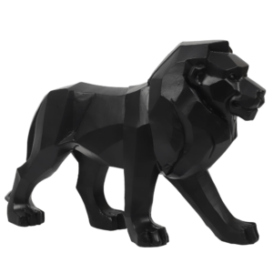 Statue Origami Bangar Lion Noir