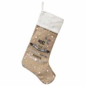 Botte de Noël GM Stafford en Jute H45cm