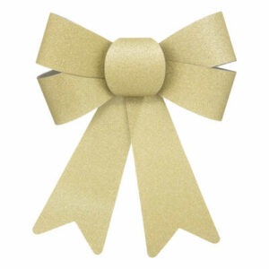 Déco Noël Ensemble 2 Nœuds Pailleté Banning OR