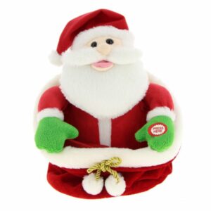 Décoration Noël Automate Père Noël Sac Cadeau H25