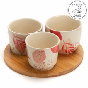 Ensemble Apéritif Plat avec 3 bols Ester