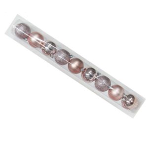 Pack de 9 Boules Noël en Rose Victoria