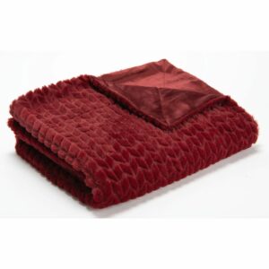 Plaid Chevron Bordeaux Fairlie 170x130cm