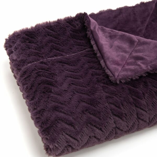Plaid Chevron Prune Fairlie 170x130cm