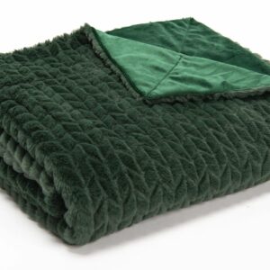 Plaid Chevron Vert Fairlie 170x130cm