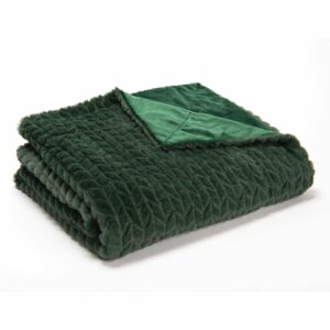 Plaid Chevron Vert Fairlie 170x130cm