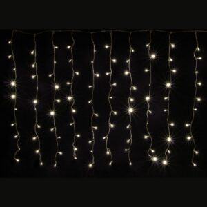 Rideau Lumineux solaire Led Blanc Chaud 2m