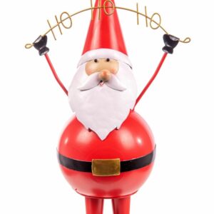 Statue Père Noël Métal HO-HO 26cm