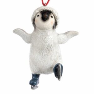 Suspension Noël Pingouin Blanc et Rouge Suimi
