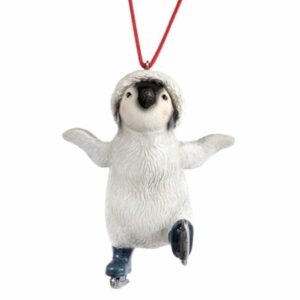 Suspension Noël Pingouin Blanc et Rouge Suimi