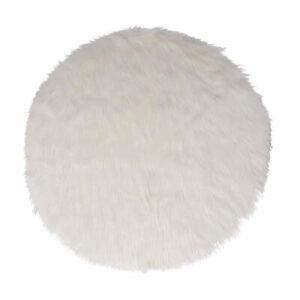 Tapis de Neige Blanc Fausse Fourrure Pawnee