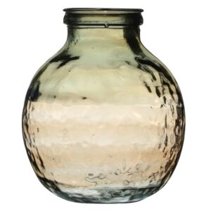 Vase en verre recyclé Kozani Marron H30cm