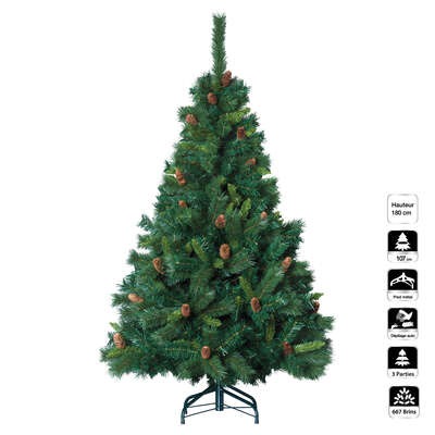 Déco Noël Sapin Artificiel Vert Kiana H180cm