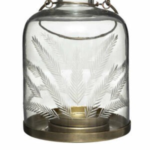 Lanterne verre Ciselé Coralia H17