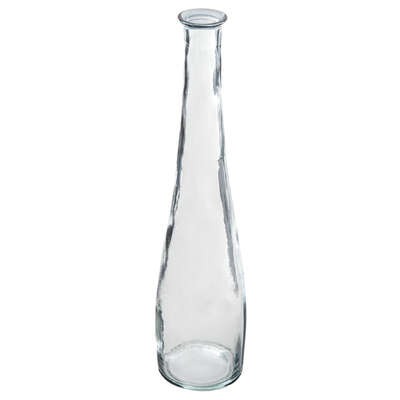 Vase bouteille verre recyclé Miori Transparent H80