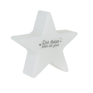 Veilleuse Etoile Klara Blanc à variation de couleurs
