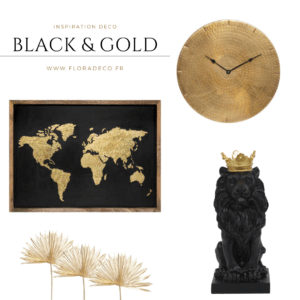 Inspiration Déco - Black & Gold - Flora Déco