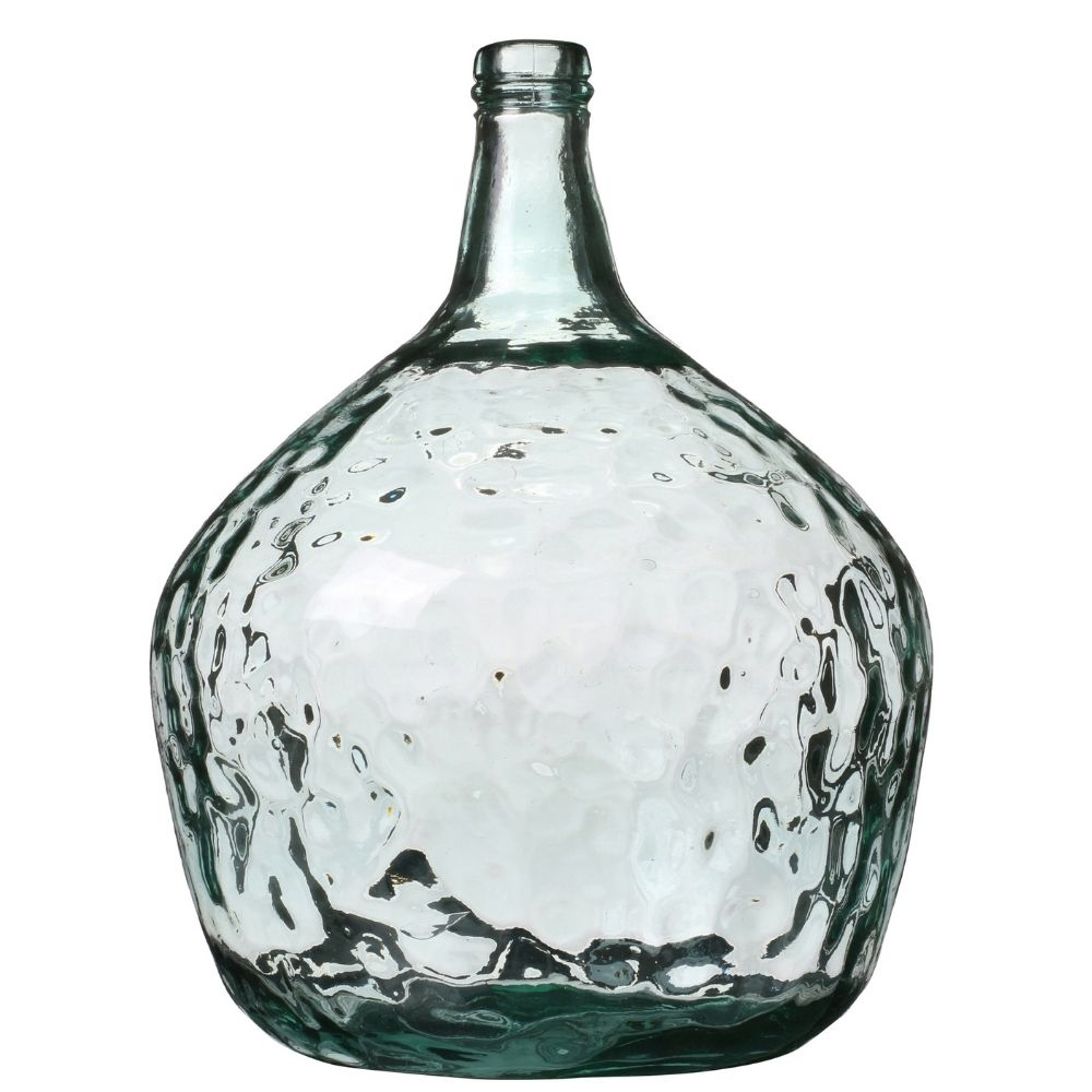 Vase Dame Jeanne en verre recyclé Womba Transparent H42cm