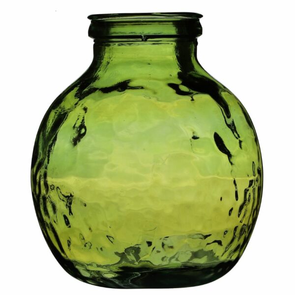 Vase en verre recyclé Kozani Vert H30cm