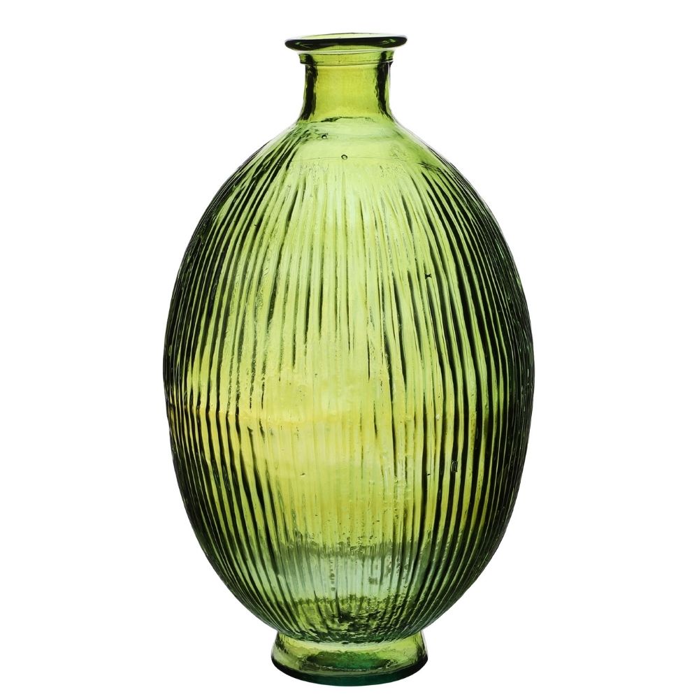Vase en verre recyclé Sullana Vert H44cm