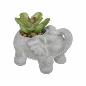 Plante Artificielle Litana pot ciment Eléphant Gris