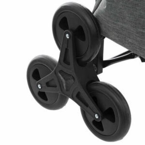 Chariot shopping Bhopal Gris 6 Roues monte-escaliers