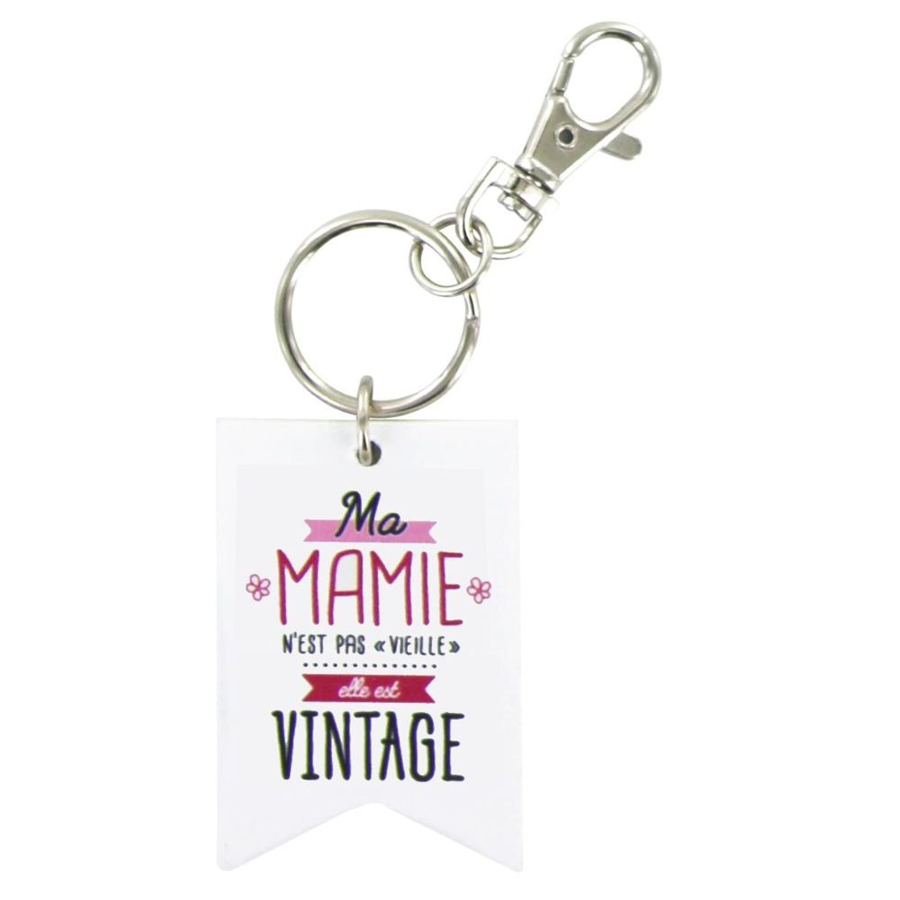 Porte-clés Famille Mamie Vintage
