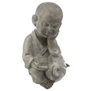 Statue Bouddha Enfant assis Bounnet H38