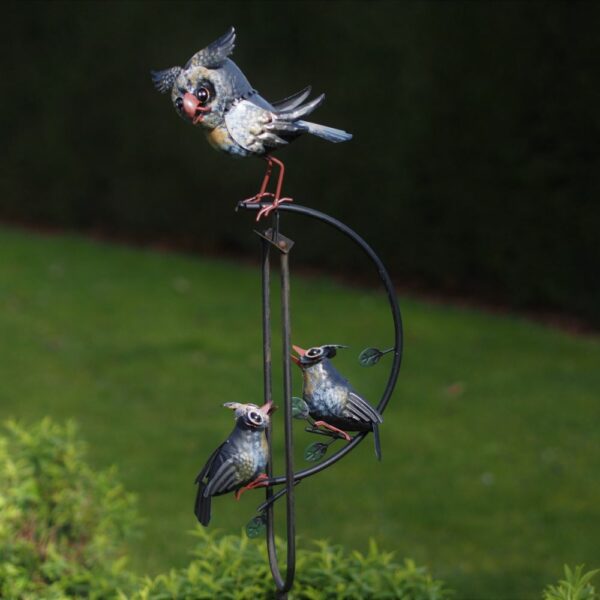 Mobile jardin balancier métal Brunion - Hibou & Oiseaux