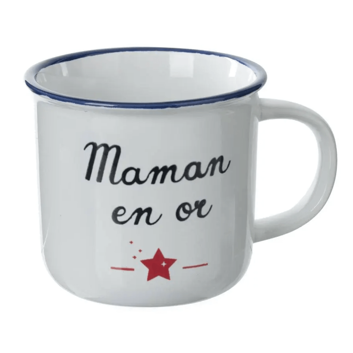 Mug faïence Maman en Or GM 40 CL