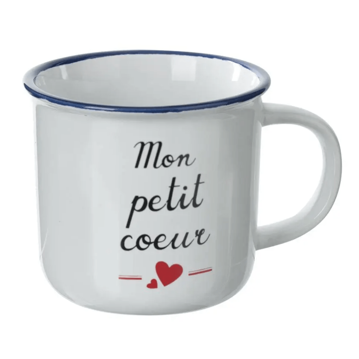 Mug faïence Mon Petit Cœur GM 40CL