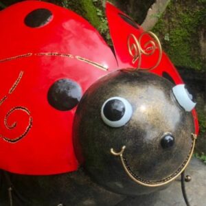 Statue Coccinelle métal Candice